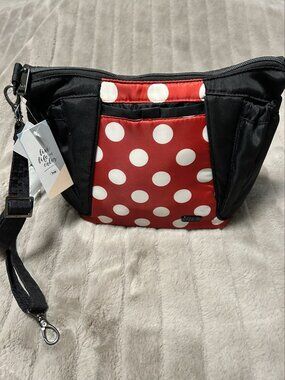 Lug Mini Shuffle Crossbody Bag  Crimson Dot - NWT